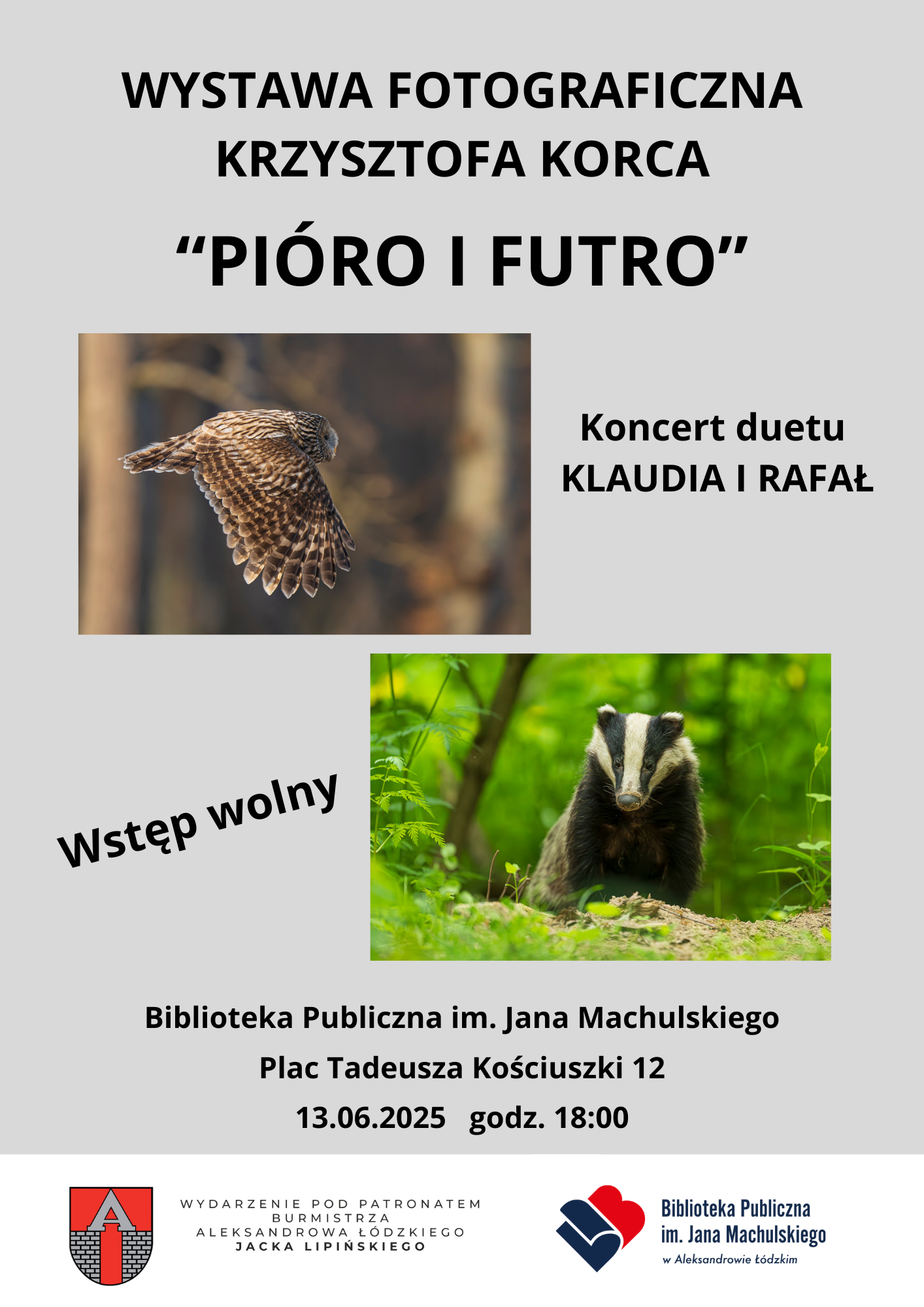 Wystawa fotograficzna „Pióro i futro”
