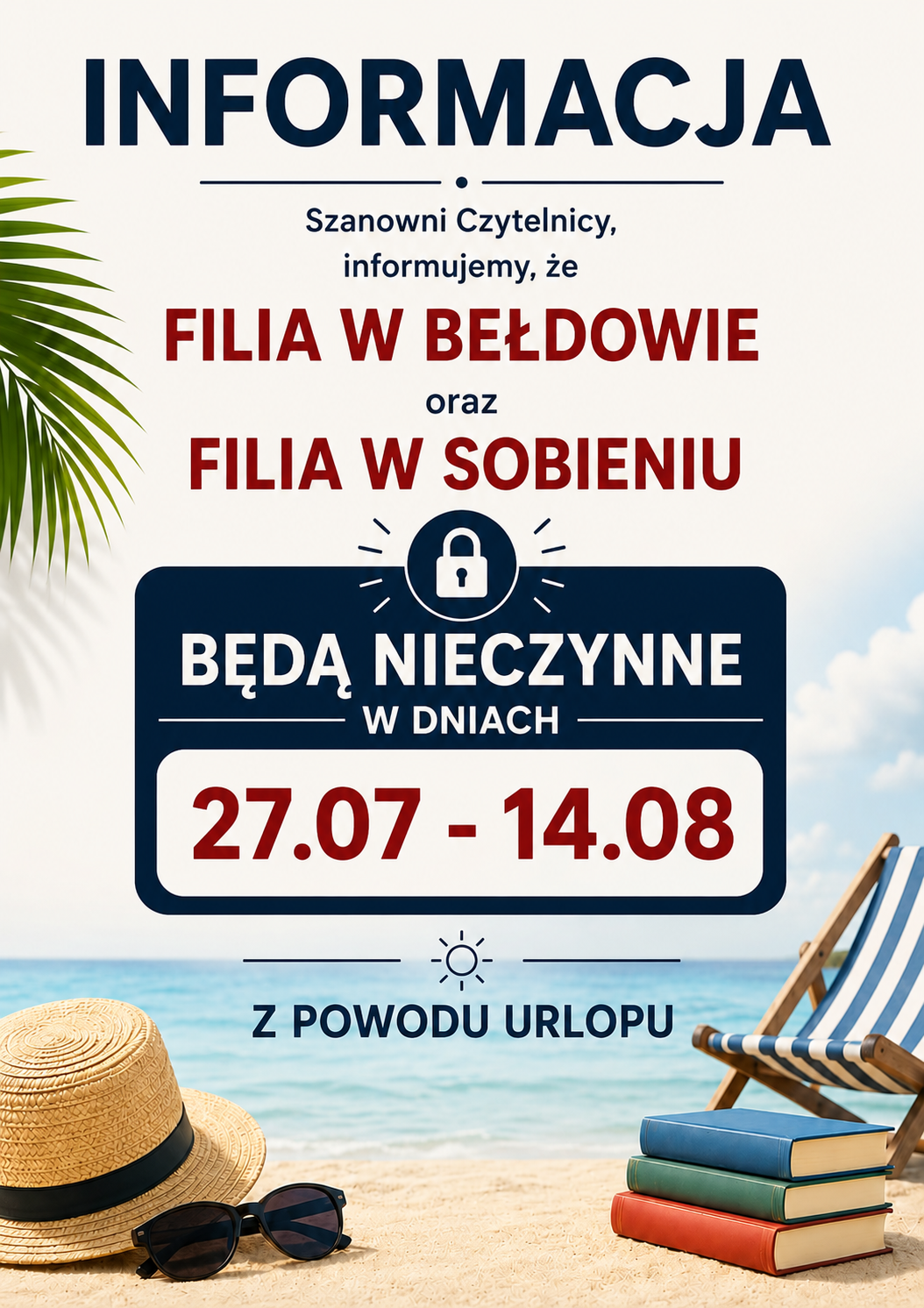 informacja o urlopie
